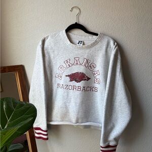 Arkansas Razorbacks Women's Gray Sweater